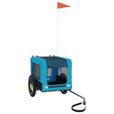 Pet Bike Trailer Blue and Black Oxford Fabric&Iron 93911