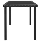 Outdoor Dining Set Black and Cream 3100400