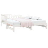 Pull-out Day Bed without Mattress White 2x cm 820742