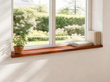 Window Sills 2 pcs Brown 140 x 30 x 2 cm Solid Beech Wood 42048277