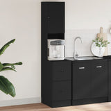 Kitchen Cabinet Black 35x50x180 cm Engineered Wood 840759