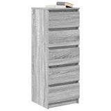 Sideboard with Drawers Grey Sonoma 37.5x35x99 cm Engineered Wood 861765