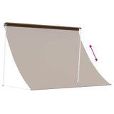 Awning Taupe 150 x 150 cm 180 g / m Polyester with PU Coated 42037115