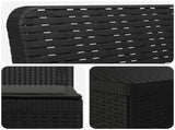 4-Seater Garden Sofa with Cushions Rattan Look PP Anthracite 3443963