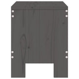 Garden Stools 2 pcs Grey 40x36x45 cm Solid Wood Pine 825340
