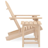 Garden Adirondack Chair with Table Solid Fir Wood 315922