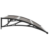 Door Canopy Black 120x100 cm PC 45633