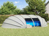 Pool Tent Dome Grey 640 x 432 x 205 cm 42001143