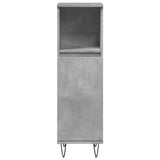 3 Piece Bathroom Furniture Set Concrete Grey Engineered Wood 3324953