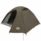 Camping Tent Dome 4-Person Brown Waterproof 4009619