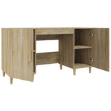 Desk Sonoma Oak 140x50x75 cm Engineered Wood 812765