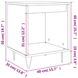 Bedside Cabinets 2 pcs Concrete Grey 40x35x50 cm Engineered Wood 830725