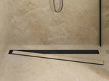 Shower Drain 2-in-1 with 360&deg Siphon Black 100 cm 42015972