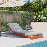 Futon Sofa Bed with Mattress Wax Brown 60x206x11 cm Solid Wood Pine 846748