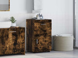 Bathroom Cabinet Set TULUM Smoked Oak 37 x 31.5 x 82 cm 880346