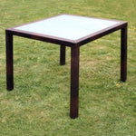 5 Piece Outdoor Dining Set with Cushions Poly Rattan Brown 43129