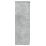 Shoe Cabinet Concrete Grey 59x35x100.5 cm Engineered Wood 811443