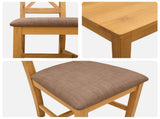 Dining Set 5 pcs Grey Solid Oak Wood 3430290