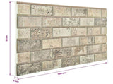 Wall Panels 10 pcs Sand 100 x 50 cm EPS Foam 153606