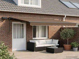 Manual Awning Frame with LEDs Taupe 4.5 x 3 m 3426248