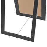 243694 Free-Standing Mirror Baroque Style 160x40 cm Black