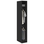 Wardrobe Black 30x50x200 cm Engineered Wood 3307775