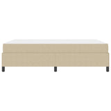 Bed Frame with Mattress Light Green Grey 140 x 190 cm Fabric 3399124