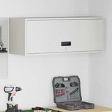 Wall Cabinet for Garage with Gas-lift Door White 883273