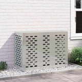 Air Conditioner Cover Silver 110 x 50 x 80 cm Galvanised Steel 865909