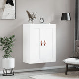 Wall Mounted Cabinet White 69.5x34x90 cm Engineered Wood 830356