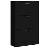 Shoe Cabinet Black 63x24x103 cm Engineered Wood 342552