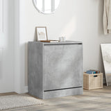 Shoe Cabinet Concrete Grey 60x42x69 cm Engineered Wood 839983