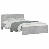 Bed Frame Concrete Grey Engineered wood, Plywood Small Double 3207514