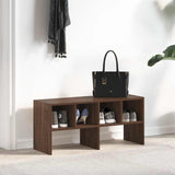 Shoe Rack Stackable Brown Oak 89.5x30x40 cm 858851