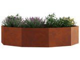 Planter Rusty 120 x 120 x 35 cm Weathering Steel 883730