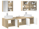 Bathroom Cabinet Set 5 pcs Sonoma Oak Engineered Wood 3406449