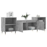 TV Cabinet Concrete Grey 160x35x55 cm Engineered Wood 831336