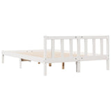 Extra Long Bed Frame without Mattress White 140x220 cm Solid Wood Pine 852449
