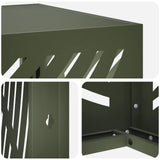 Air Conditioner Cover Olive Green 110 x 50 x 80 cm Steel 8014111