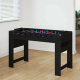 Foosball Table Black Oak 125 x 60.5 x 80 cm Engineered Wood 858885