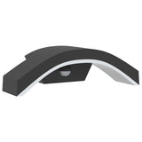 Outdoor LED Wall Light with Sensor Black Die-cast Aluminium 4006278