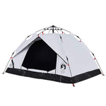 Camping Tent Dome 2-Person White Blackout Fabric Quick Release 4004192