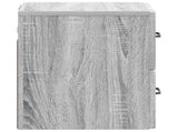 Wall-Mounted Bedside Cabinet 2 pcs Grey Sonoma Engineered Wood 898988