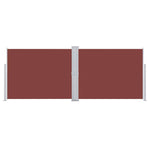 Retractable Side Awning Brown 140x1000 cm 48487