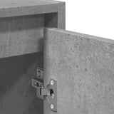 2 Piece Bathroom Furniture Set Concrete Grey Engineered Wood 856066
