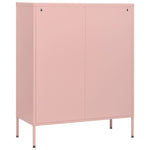 Chest of Drawers Pink 80x35x101.5 cm Steel 336202
