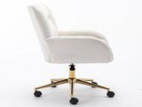 Full KD Velvet Fabric Material Adjustable Height Swivel Home Office Chair For Indoor Office With W1397P252008