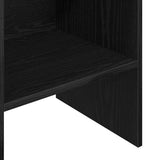 Book Cabinet Black Oak 40 x 35 x 180 cm Engineered Wood 875020