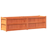 Garden Planter Wax Brown 180x50x50 cm Solid Wood Pine 837506