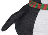 Snow Penguin Figure Black and white Fabric, steel 120 cm 328502